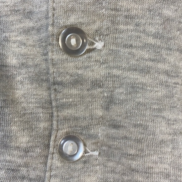 Vintage Wilson Uniform Baseball Henley Shirt Navy Gray #1 - Picture 8 of 12